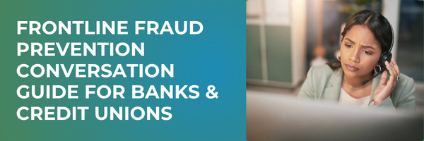 Frontline fraud prevention conversations guide with a call center employee stock photo